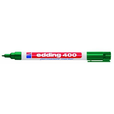 Marker permanentny, pisak Edding 400, okrągły, kolor zielony