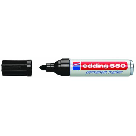 Marker permanentny, pisak Edding 550, okrągły, kolor czarny