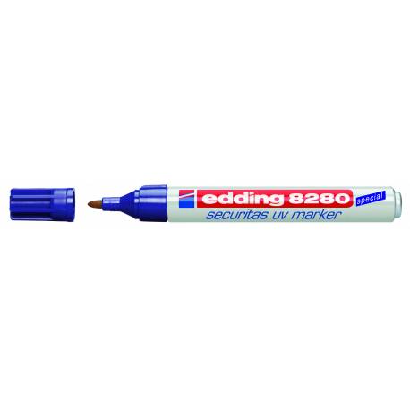 Marker zabezpieczający UV Edding 8280, pisak uv, okrągły, Securitas