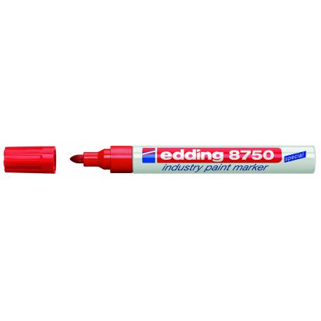 Marker olejowy Edding 8750, pisak olejny, okrągły, czerwony