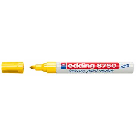 Marker olejowy Edding 8750, pisak olejny, okrągły, żółty