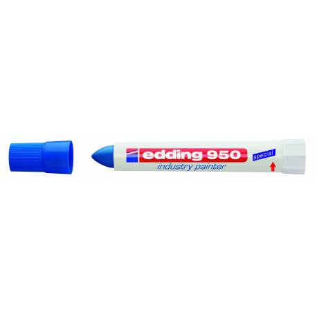 Marker przemysłowy, pisak w paście Edding 950, mazak niebieski