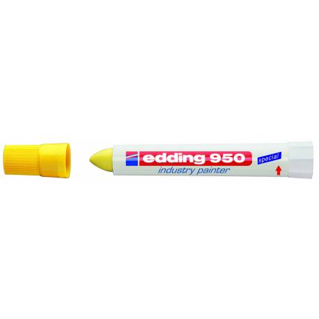 Marker przemysłowy, pisak w paście Edding 950, mazak żółty
