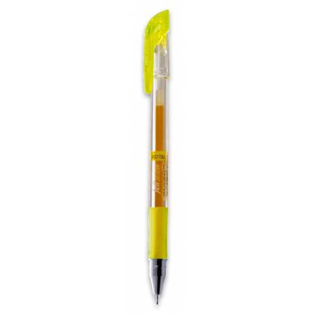 Długopis żelowy, pisak Dong-a Zone, żółty