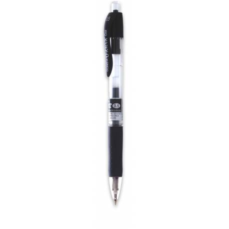 Pisak żelowy, długopis automatyczny, Dong-a U-knock, czarny