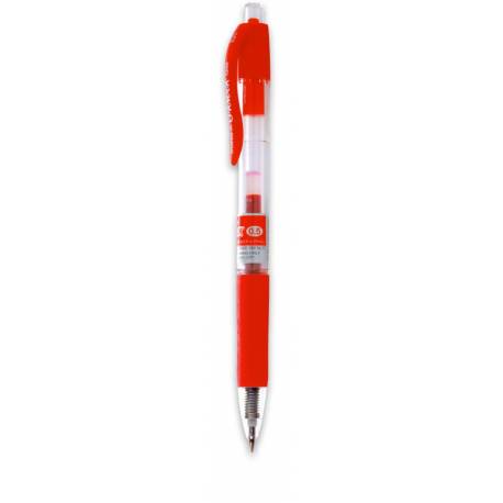 Pisak żelowy, długopis automatyczny, Dong-a U-knock, czerwony