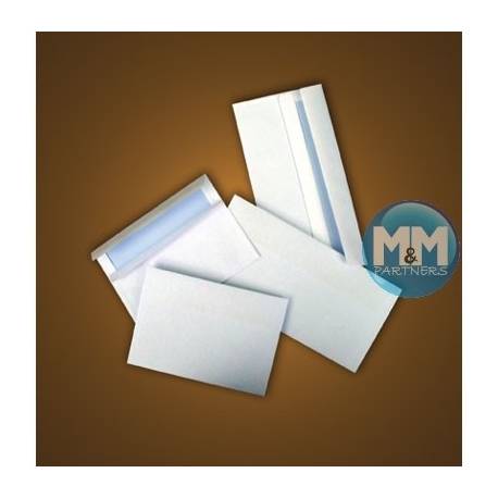Koperty z okienkiem B5, list koperty samoklejące z paskiem HK białe 500 sztuk