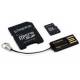 Kingston karta Micro SDHC Class 4 + czytnik USB2.0 + SD Adapter, 32GB