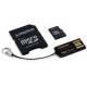 Kingston karta Micro SDHC Class 10 + czytnik USB2.0 + SD Adapter, 32GB