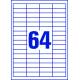 Etykiety samoprzylepne A4, adresowe etykiety wysyłkowe Avery Zweckform, 100 ark, 48,5x16,9mm, białe