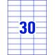 Etykiety samoprzylepne A4, adresowe etykiety wysyłkowe Avery Zweckform, 100 ark, 70x29,7mm, białe