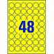 Etykiety samoprzylepne A4, foliowe etykiety Avery Zweckform Heavy Duty, 20 ark, Ø30mm, żółte
