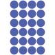 Usuwalne Etykiety Avery Zweckfrom, kółka samoprzylepne, 24 etykiet, Ø18 mm, niebieskie