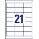 Etykiety samoprzylepne A4, adresowe etykiety wysyłkowe Avery Zweckform, 100 ark, 64x36 mm, białe