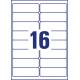 Etykiety samoprzylepne A4, adresowe etykiety wysyłkowe Avery Zweckform, 25 ark, 99,1x33,9 mm, białe