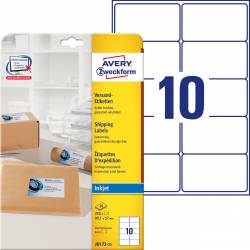 Etykiety wysyłkowe na paczki, A4, 25 ark, 99,1x57 mm, białe