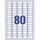 Etykiety samoprzylepne A4, usuwalne etykiety adresowe Avery Zweckform, 100 ark, 35,6x16,9 mm, białe
