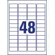 Etykiety samoprzylepne A4, foliowe etykiety Avery Zweckform Heavy Duty, 8 ark, 45,7x21,2 mm,