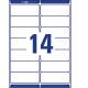 Etykiety samoprzylepne A4, adresowe etykiety wysyłkowe Avery Zweckform, 250 ark, 99,1x38,1 mm, białe