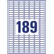 Etykiety samoprzylepne A4, adresowe etykiety wysyłkowe Avery Zweckform, 25 ark, 25,4x10 mm, białe