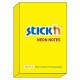 Karteczki samoprzylepne Stickn, 76x51mm żółty neon