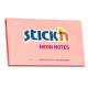 Karteczki samoprzylepne Stickn, 127x76mm Różowy neon