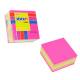 Karteczki samoprzylepne, kostka 51x51mm, różowa - mix neon i pastel