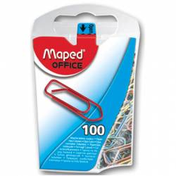 Spinacz biurowy 25 mm MAPED - kolorowy (100 szt) 