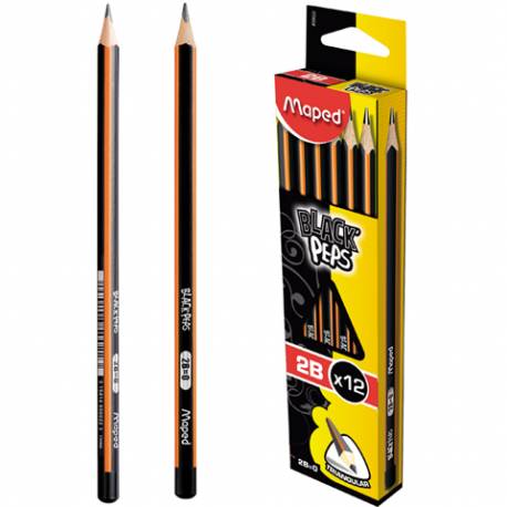 Ołówek drewniany BLACKPEPS twardość 2b