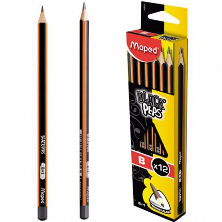 Ołówek drewniany BLACKPEPS twardość b