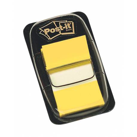 Zakładki indeksujące, karteczki do zaznaczania Post it 680-5 PP, 25x43mm, 50 kart, żółte