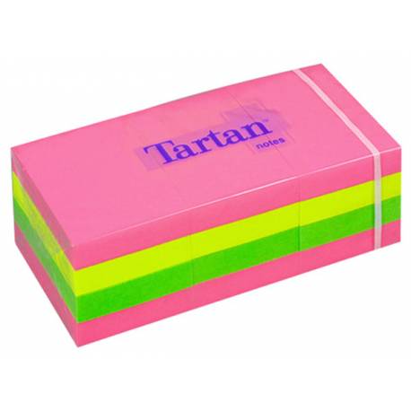 Karteczki samoprzylepne, kolorowe karteczki TARTAN™ 5138-N 38x51mm, 12x100 kart.