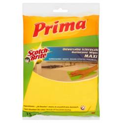 Ściereczki uniwersalne PRIMA Maxi "Jak bawełna", 15szt, żółte