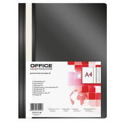 Skoroszyt Office., plastikowy, miękki, na dokumenty A4, czarny