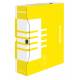 Pudło archiwizacyjne, pudełko do przechowywania, na dokumenty, A4/80mm, żółte