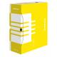 Pudło archiwizacyjne, pudełko do przechowywania, na dokumenty, A4/120mm, żółte