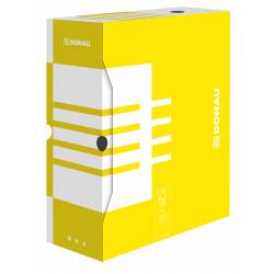 Pudło archiwizacyjne, pudełko do przechowywania, na dokumenty, A4/120mm, żółte
