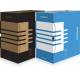Pudło archiwizacyjne, pudełko do przechowywania, na dokumenty, A4/155mm, niebieskie