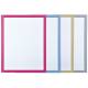 Tablica suchościeralna melaminowa, Bi-Office, 60x40 cm, kolorowe ramy