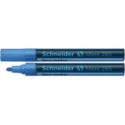 Marker kredowy Schneider Maxx 265 Deco, okrągły, 2-3mm, jasnoniebieski
