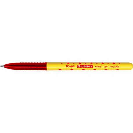 Długopis SUNNY czerwony TO-050 TOMA
