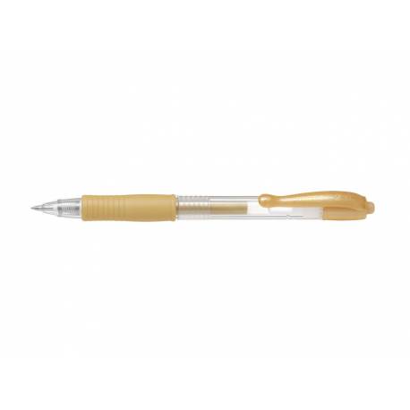 Długopis żelowy Pilot G2, metallic M, złoty