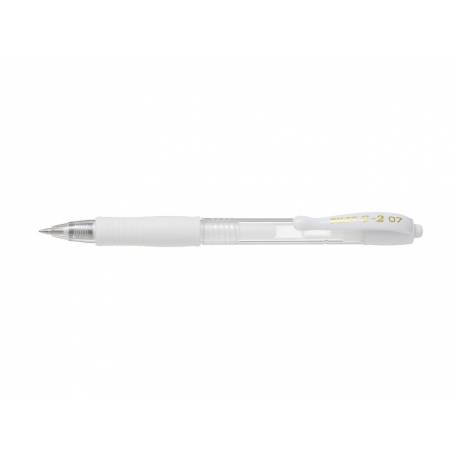 Długopis żelowy Pilot G2, M pastelowy, biały