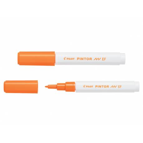 Markery do rysowania Pilot PINTOR, marker z farbą - EF, pisak dekoracyjny, pomarańcz