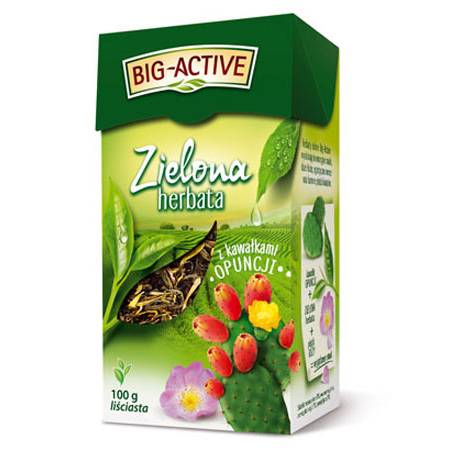 Herbata BIG-ACTIVE OPUNCJA 100g liściasta zielona