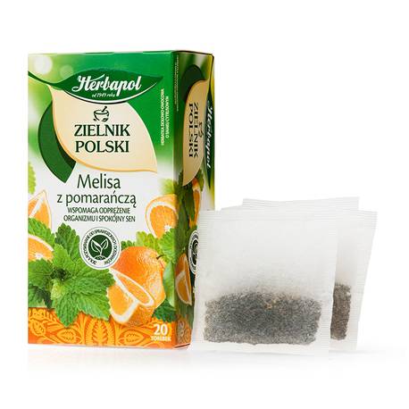 Herbaty ziołowe, Herbapol Zielnik Polski - Melisa z pomarańczą 20T