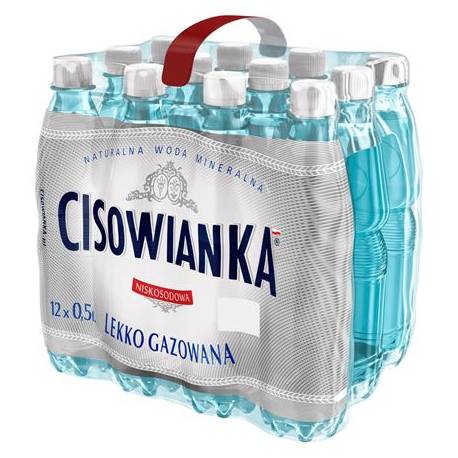 Woda Cisowianka 0,5 L (12 szt) Lekko Gazowana 