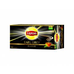 Lipton Classic, herbata czarna, Earl Grey 50 saszetek