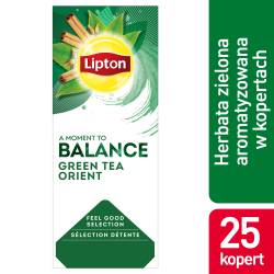 Herbata Lipton kopertowa, Green Tea Orient (25 saszetek) 