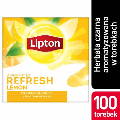 Herbata LIPTON CLASSIC LEMON czarna 100 kopert